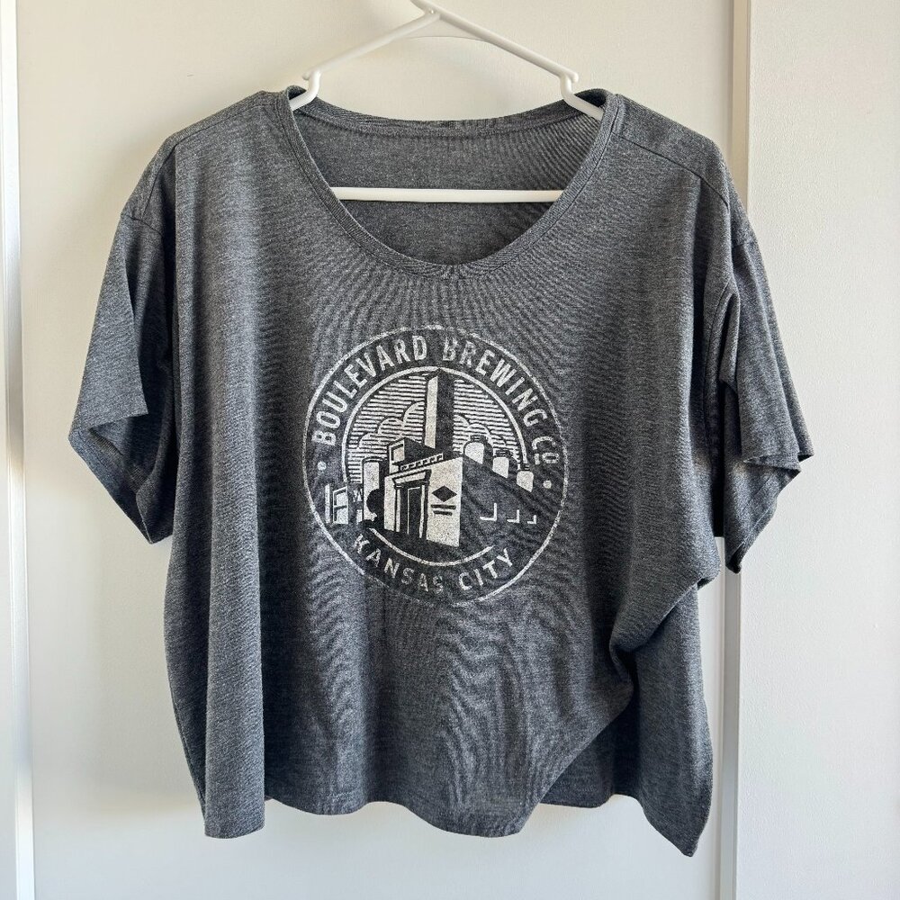Grey Boulevard Brewing crop top from Kansas City
